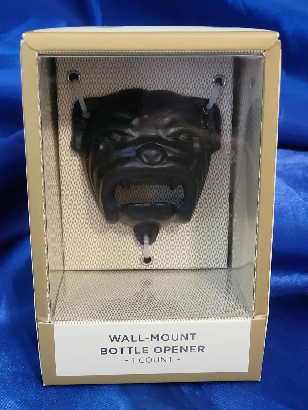 Cast Iron Wall-mount Bottle Opener, BLKSMITH Bulldog Design
